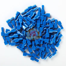 Load image into Gallery viewer, 100 Blue 16-14 AWG Female Fully Insulated Quick Disconnector
