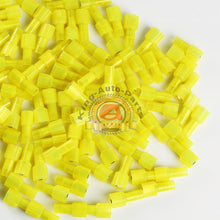 Load image into Gallery viewer, 3M73M-250-32NL Fully Insulated Push-On Nylon Male Terminals 12-10 Awg 100 Pack
