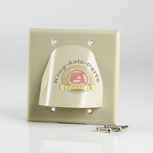 Load image into Gallery viewer, 3 pcs Double Gang Bulk Cable Wall Plate Ivory Free Shipping
