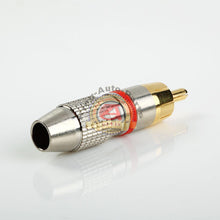 Load image into Gallery viewer, 5 pair RCA Male Plug  Gold Audio Video Adapter Connector Free Shippin
