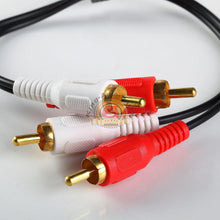 Load image into Gallery viewer, 1ft RCA1 Noise Cancellation 2 Male to Male Audio Coax Video Cable Gold-Plated
