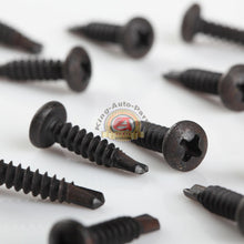 Load image into Gallery viewer, 500pcs Phillips Pan Head Black Oxide 8 x 3/4" Self Tapping Screws
