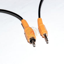 Load image into Gallery viewer, 6FT 3.5mm Mini AV to RCA Male Adapter Audio Video Camcorder Cable
