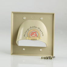 Load image into Gallery viewer, 3 pcs Double Gang Bulk Cable Wall Plate Ivory SLOT INSIDE WALL Free Shipping
