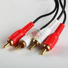 Load image into Gallery viewer, 18ft RCA18 Noise Cancellation 2 Male to Male Audio Coax Video Cable Gold-Plated
