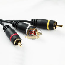 Load image into Gallery viewer, New Premium 3FT 3.5mm AUX Plug to 3 RCA male AUX Composite Audio Video OFC cable

