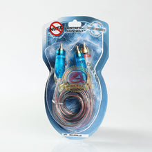 Load image into Gallery viewer, 3ft Gold Plated 3&#39; RCA Blue No Noise Video  2 Male To Male Stereo Cable Adapter
