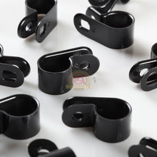 Load image into Gallery viewer, 100 PACK 1/2&quot; CABLE CLAMPS BLACK UV RESISTANT HOSE WIRE ELECTRICAL CC500

