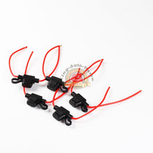 Load image into Gallery viewer, LFM ATC FUSE HOLDER 16 G RED WIRE AND BLACK FUSE HOLDER 5PCS
