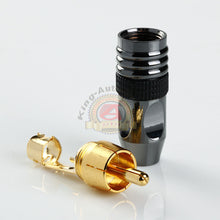 Load image into Gallery viewer, 10x High Quality Male RCA Plug Gold Plated Audio Video Adapter Connector

