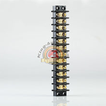 Load image into Gallery viewer, 12 POSITION HD 20A WIRE CONNECOR SCREW BARRIER GOLD TERMINAL STRIP BLOCKS
