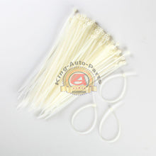 Load image into Gallery viewer, 100 PACK 8 INCH ZIP TIES NYLON WHITE 40 LBS UV WEATHER RESISTANT WIRE CABLE
