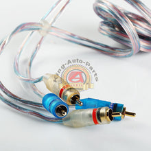Load image into Gallery viewer, 6ft Gold Plated 6' RCA Blue No Noise Video  2 Male To Male Stereo Cable Adapter
