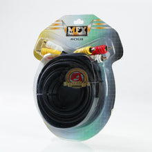 Load image into Gallery viewer, 18ft 3 RCA composite av audio video cable gold plated ( L + R + V ) male m/m
