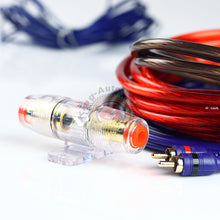 Load image into Gallery viewer, 8 Gauge Amp Kit Amplifier Install Wiring Complete 8 Ga Installation Cables 800W
