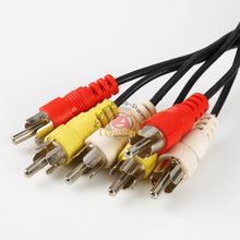 Load image into Gallery viewer, 6 Feet 3-Male to 3-Male RCA Audio Cable

