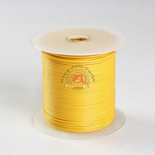 Load image into Gallery viewer, 500FT HIGH PERFORMANCE PRIMARY WIRE 22 GAUGE AWG YELLOW MADE IN USA WITH SPOOL
