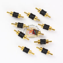 Load image into Gallery viewer, 10pcs Straight AV RCA Audio Video Male to Male Coupler Adapter Connector changer
