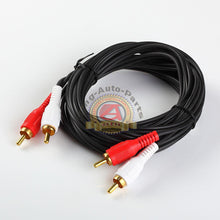 Load image into Gallery viewer, 12ft RCA12 Noise Cancellation 2 Male to Male Audio Coax Video Cable Gold-Plated

