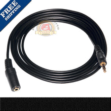Load image into Gallery viewer, 6ft 1/8&quot; 3.5mm Stereo Audio Headphone Cable Extension Cord M to F MP3 Aux
