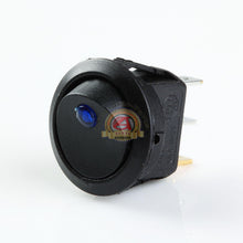 Load image into Gallery viewer, 5PCS Car 12V Round Rocker Dot Boat Blue LED Light Toggle Switch SPST ON / OFF
