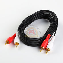 Load image into Gallery viewer, 6ft RCA6 Noise Cancellation 2 Male to Male Audio Coax Video Cable Gold-Plated
