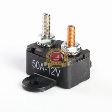 Load image into Gallery viewer, 50A 12V DC Type Auto Reset Circuit Breaker w/ Bracket
