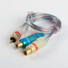Load image into Gallery viewer, 9" Premium PVC Head RCA Audio Y Cable Adapter Splitter 1 Male to 2 Female Jack

