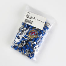 Load image into Gallery viewer, 100pcs Vinyl Ring Terminal Connector Blue 16-14 GA AWG Gauge #5/16&quot; Crimp Wire
