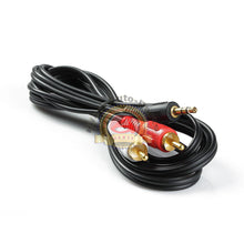Load image into Gallery viewer, 6FT 3.5mm Aux Male Jack to AV 2 RCA Stereo Music Audio Cable for MP3 iPod Phone
