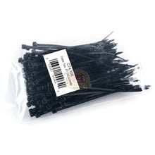 Load image into Gallery viewer, 100x INDUSTRIAL 4&quot; BLACK WIRE CABLE ZIP TIES NYLON TIE WRAPS 18LBS
