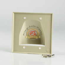 Load image into Gallery viewer, 3 pcs Double Gang Bulk Cable Wall Plate Ivory Free Shipping
