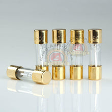 Load image into Gallery viewer, 5 PACK AGU FUSE 50A AMP GOLD PLATED GLASS WITH BLOWN FUSE LED LIGHT INDICATOR
