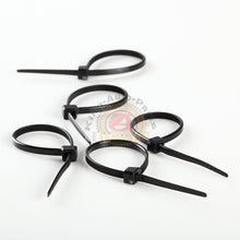 Load image into Gallery viewer, 1000 INDUSTRIAL 4&quot; BLACK WIRE CABLE ZIP TIES NYLON TIE WRAPS Free Shipping
