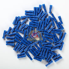 Load image into Gallery viewer, 100 Male/Female Quick Disconnect Combo Wire Bullet Connector Red/Blue Terminals
