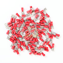 Load image into Gallery viewer, 100 PK 22-18 GAUGE VINYL QUICK DISCONNECT FEMALE .250
