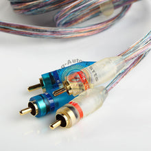 Load image into Gallery viewer, 16ft Gold Plated 16&#39; RCA Blue Wire No Noise Video  2 Male To Male Stereo Cable
