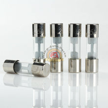 Load image into Gallery viewer, 5 x Glass Fuse 25 AMP Silver Tips AGU25
