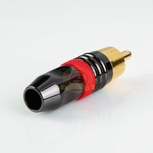 Load image into Gallery viewer, High Quality Stand RCA Male Plug Audio Video Adapter Connector Black Red Each
