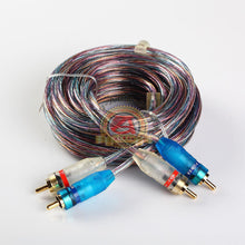 Load image into Gallery viewer, 16ft Gold Plated 16&#39; RCA Blue Wire No Noise Video  2 Male To Male Stereo Cable
