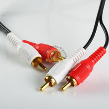 Load image into Gallery viewer, 16ft RCA16 Noise Cancellation 2 Male to Male Audio Coax Video Cable Gold-Plated
