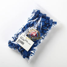 Load image into Gallery viewer, BLUE QUICK SPLICE WIRE CONNECTORS 16-14 GAUGE 100% COPPER SHIPS FREE (100 PACK)

