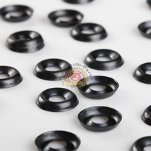 Load image into Gallery viewer, 100 Pcs 8mm Hole Diameter Black  TRIM RINGS Fastener Clips for Car
