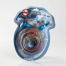 Load image into Gallery viewer, 12ft Gold Plated 12&#39; RCA Blue Wire No Noise Video 2 Male To Male Stereo Cable
