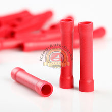 Load image into Gallery viewer, Wire Butt Connectors Red Vinyl 22-18 Gauge AWG Ga Car Radio Terminals New 100pcs
