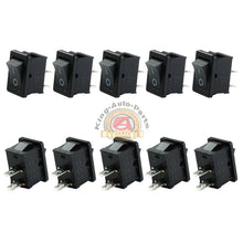 Load image into Gallery viewer, 250V 6A /125V 10Amp Mini Rocker Switch ON-OFF 2-Pin Plastic Button 10pcs
