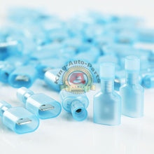 Load image into Gallery viewer, Blue 16-14 AWG NYLON QUICK DISCONNECT MALE .250 1/4&quot; CONNECTOR 100 pcs
