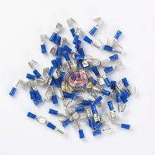 Load image into Gallery viewer, Blue Piggyback Electrical Quick Disconnect Terminal 16-14 ga. AWG .250 100Pcs
