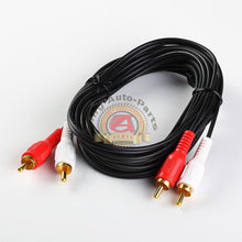 Load image into Gallery viewer, 10ft RCA10 Noise Cancellation 2 Male to Male Audio Coax Video Cable Gold-Plated
