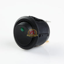 Load image into Gallery viewer, 5PCS Car 12V Round Rocker Dot Boat Green LED Light Toggle Switch SPST ON / OFF
